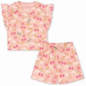 Konges Sljd Rainbow Bow Lin Frill Set Gots Nylon Zipper