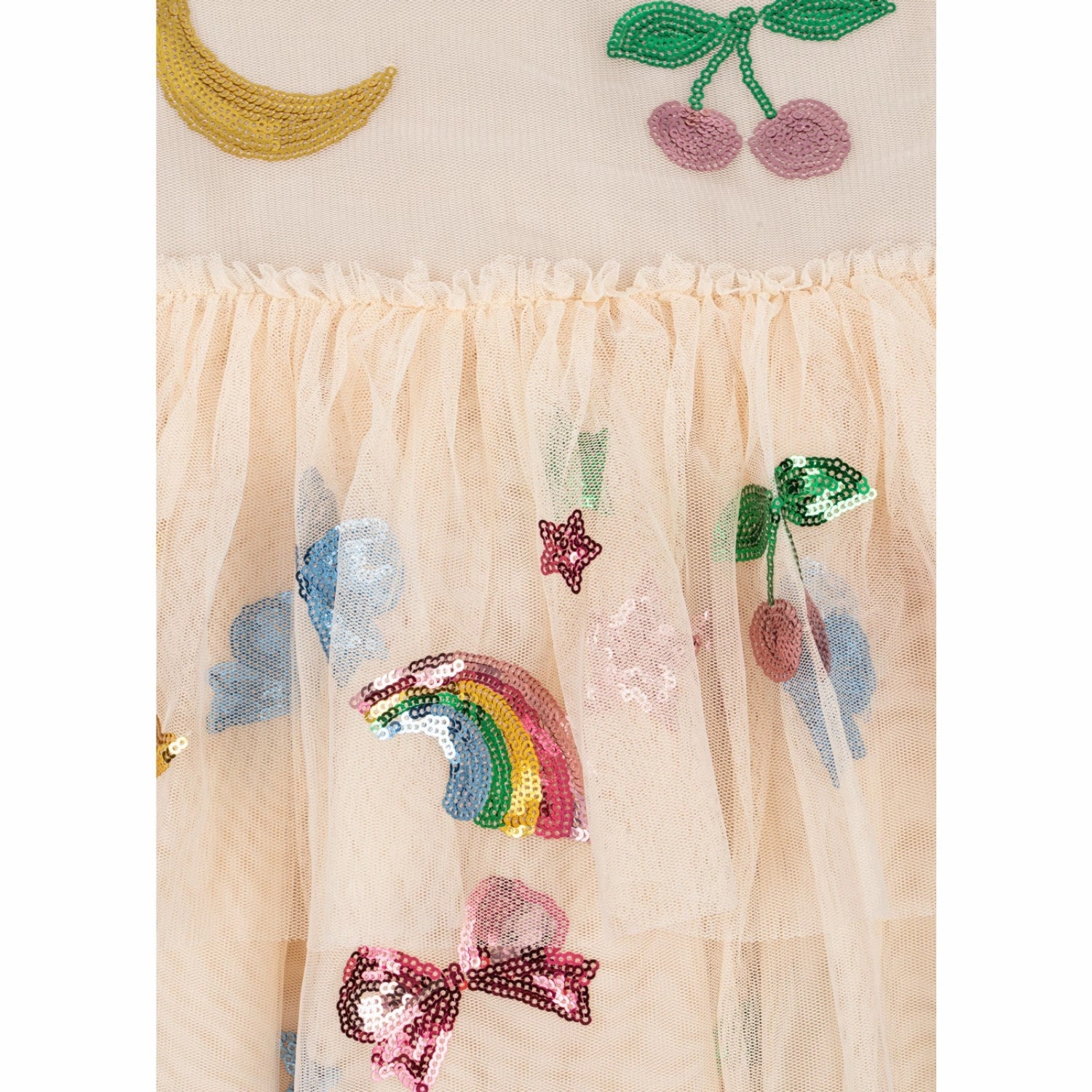 Konges Sljd Rainbow Twinkle Yvonne Puff Dress Fleece