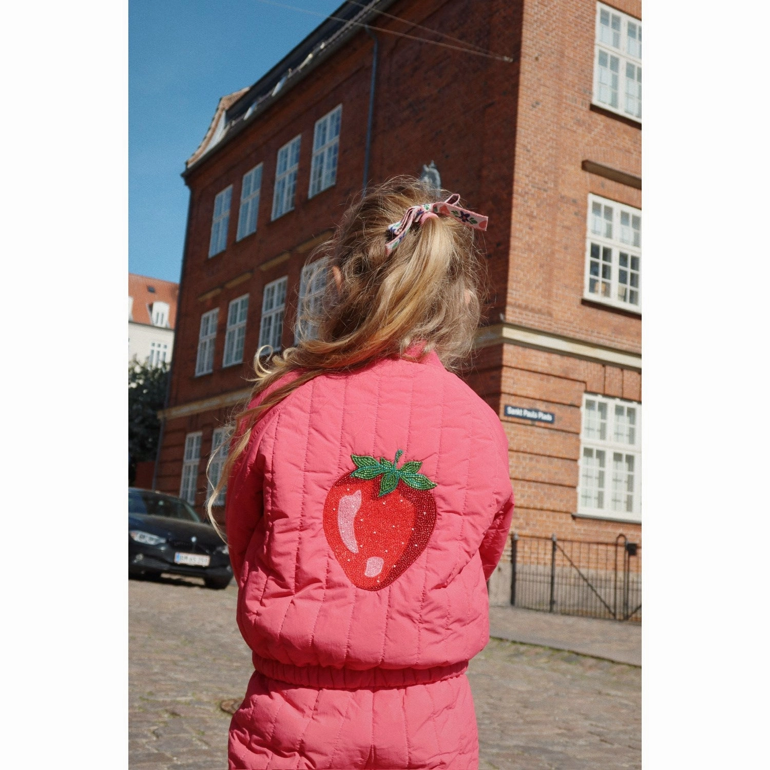 Konges Sljd Raspberry Wine Juno Sparkle Bomber Jacket Style