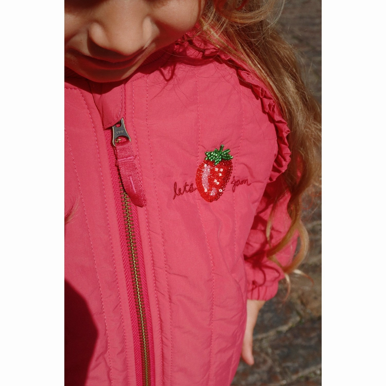 Konges Sljd Raspberry Wine Juno Sparkle Bomber Jacket Style