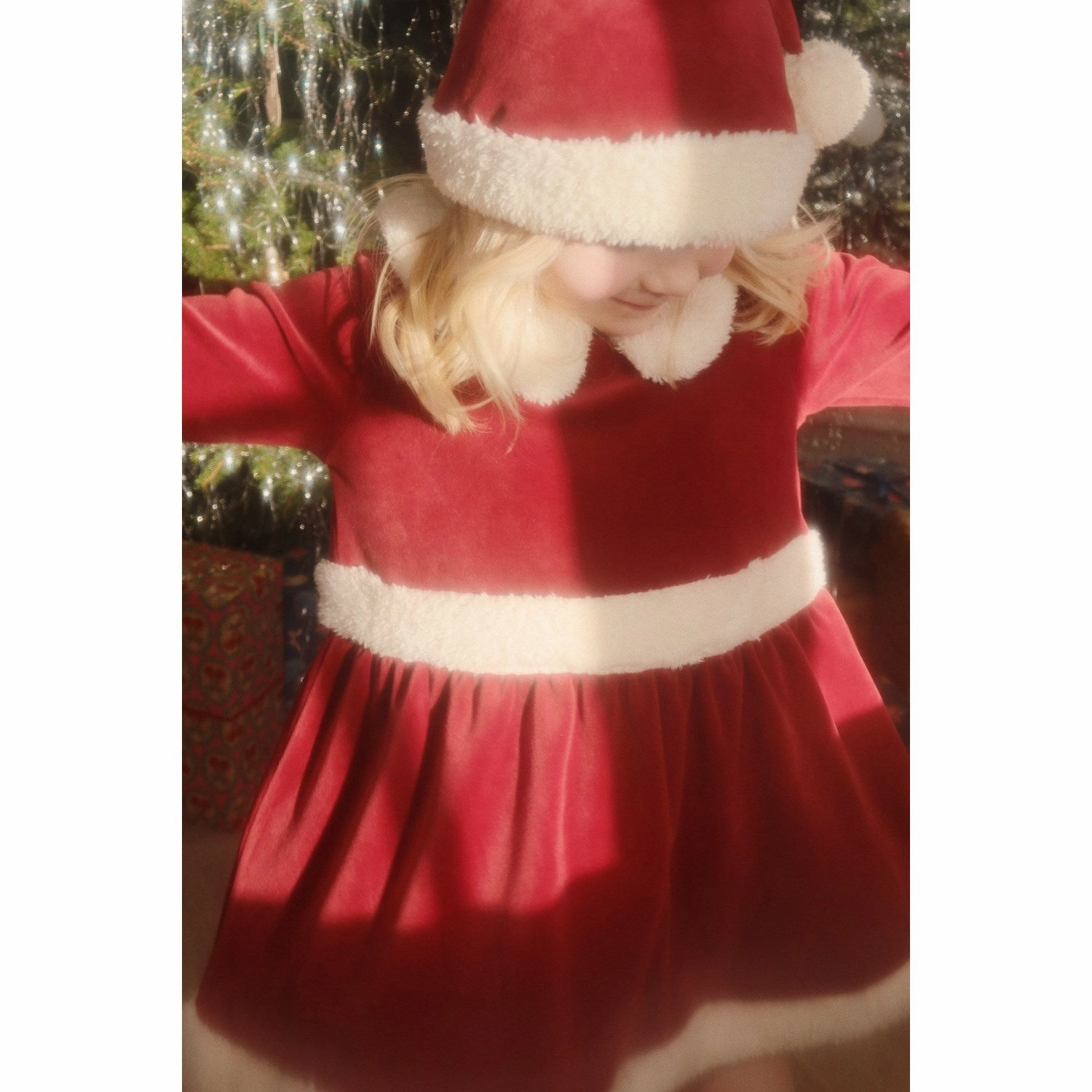 Konges Sljd Red Dahlia Christmas Dress Grs Cotton
