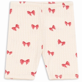 Konges Sljd Rosia Bow Minnie Short Legging Gots Timeless Stretchy