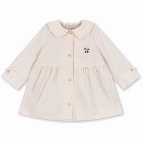 Konges Sljd Soft Pink Trenchy Coat Wool Fitted