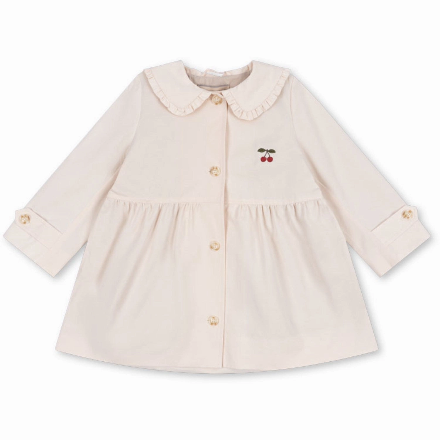 Konges Sljd Soft Pink Trenchy Coat Wool Fitted