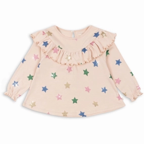 Konges Sljd Star Glitter Malli Glitter Blouse Gots Sophisticated Velvet