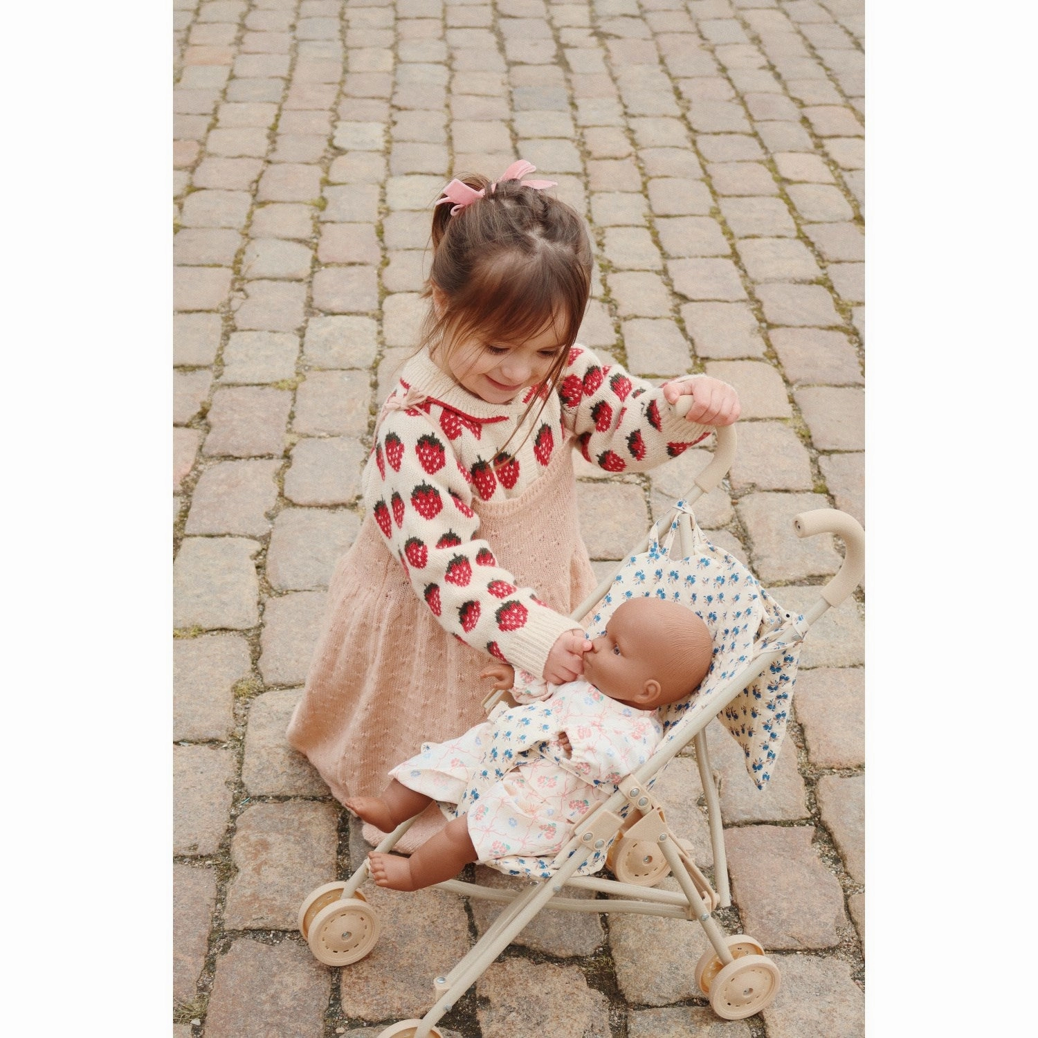 Konges Sljd Strawberry Belou Knit Collar Cardigan Durable