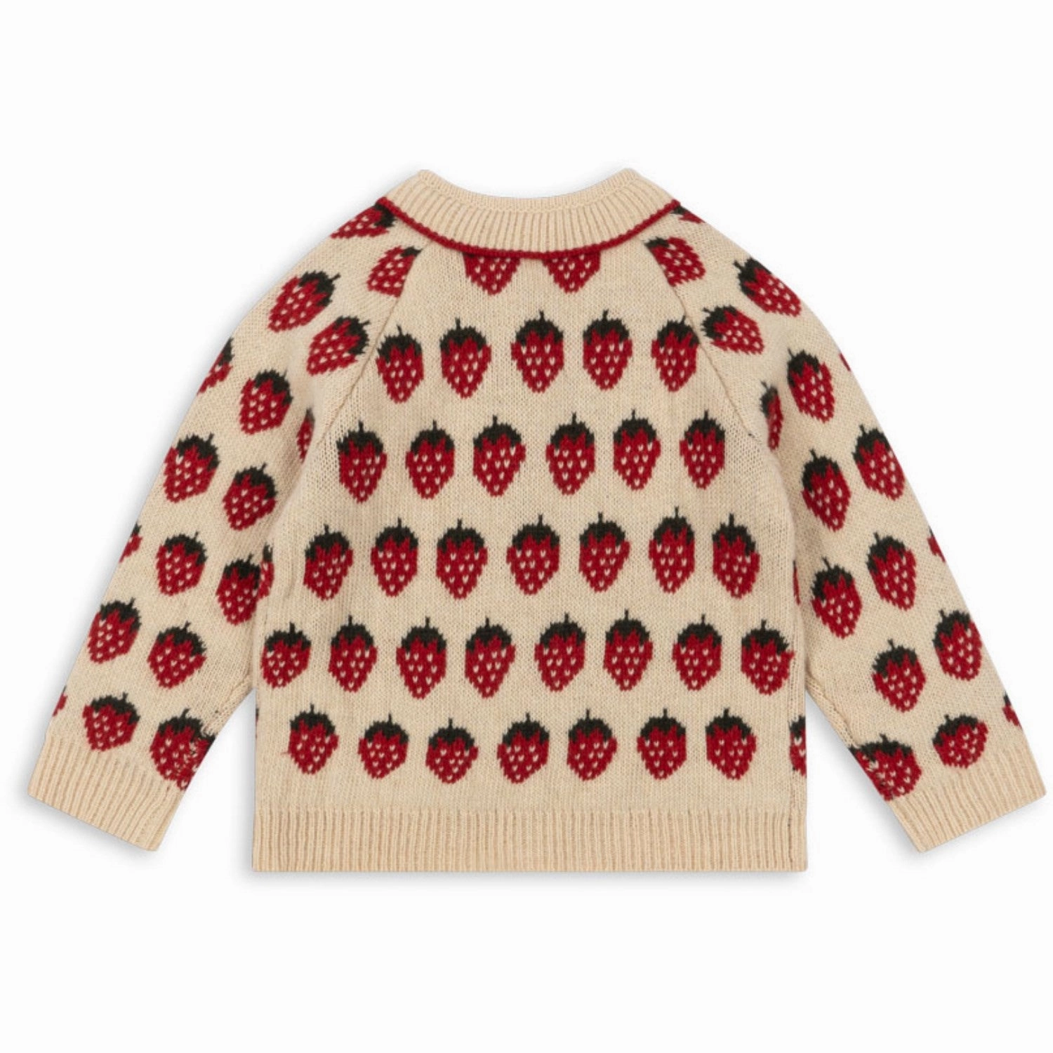 Konges Sljd Strawberry Belou Knit Collar Cardigan Durable