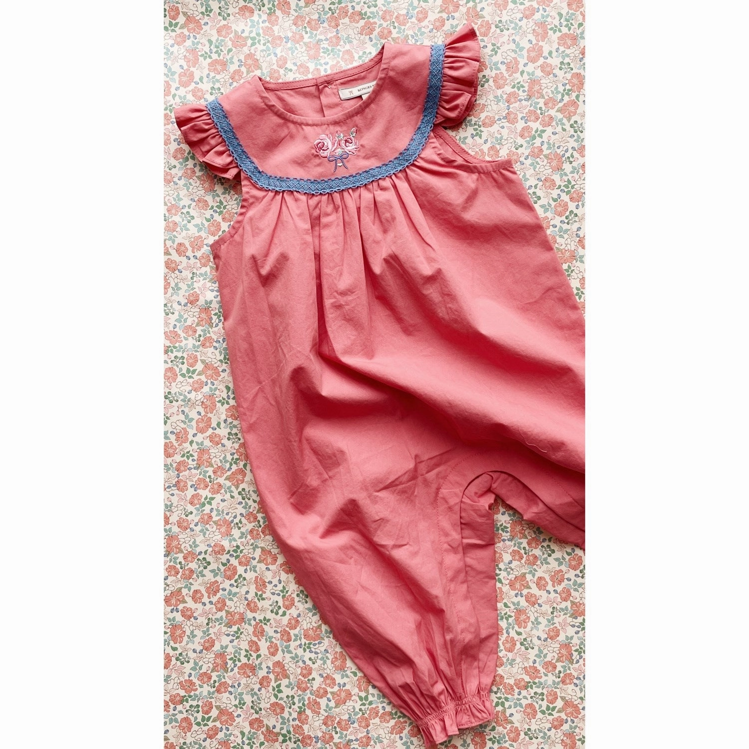 Konges Sljd Strawberry Ice Nella Romper GOTS Subtle