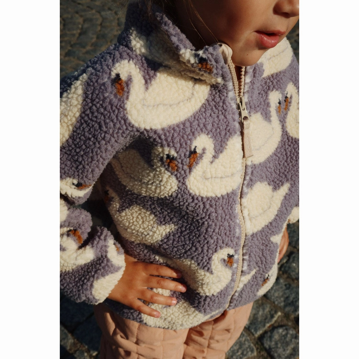 Konges Sljd Swan Jody Teddy Jacket Grs Stretchy