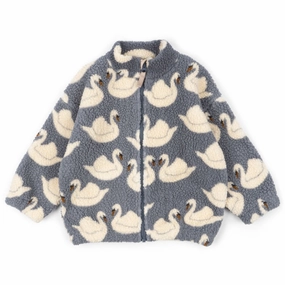 Konges Sljd Swan Jody Teddy Jacket Grs Stretchy Durable