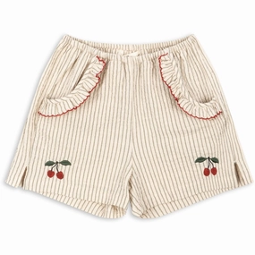 Konges Sljd Tea Stripe Ellie Frill Shorts Artisanal Desirable