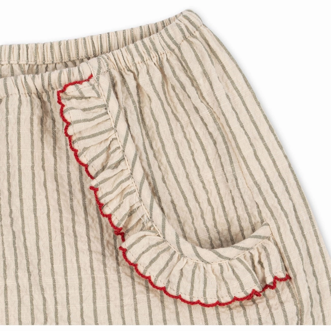 Konges Sljd Tea Stripe Ellie Frill Shorts Artisanal