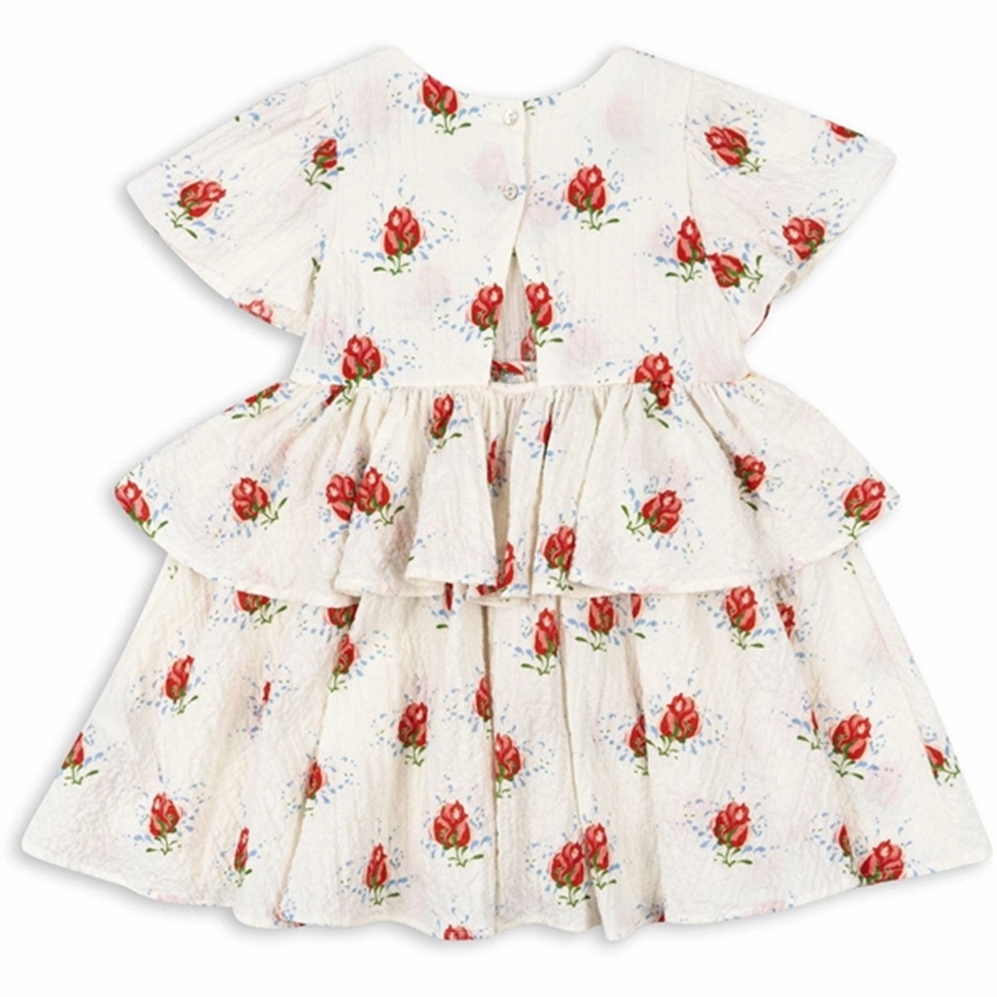 Konges Sljd Vita Rosa Elin Frill Dress Texture