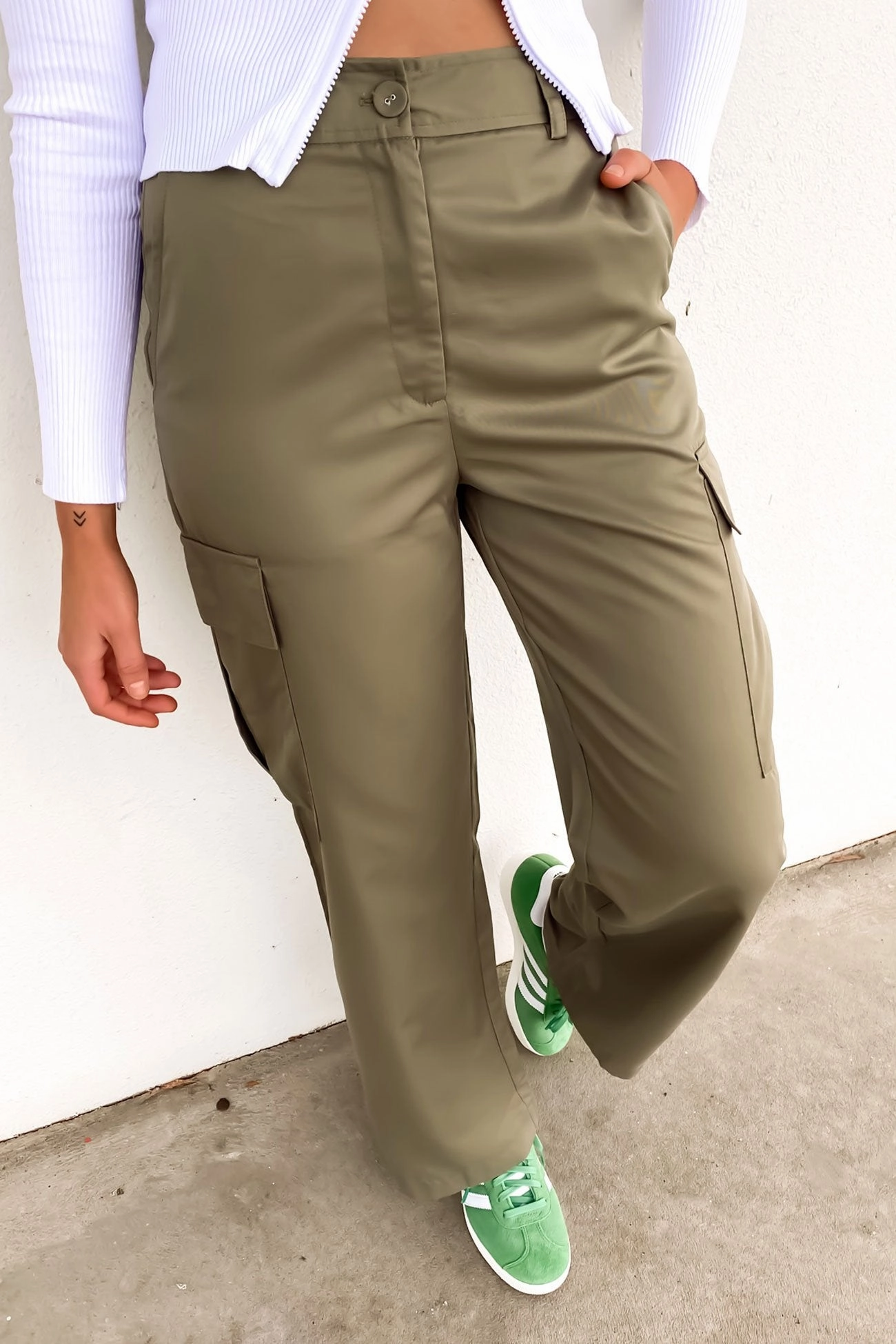 Kourtney Cargo Pant Khaki sale womens trainers