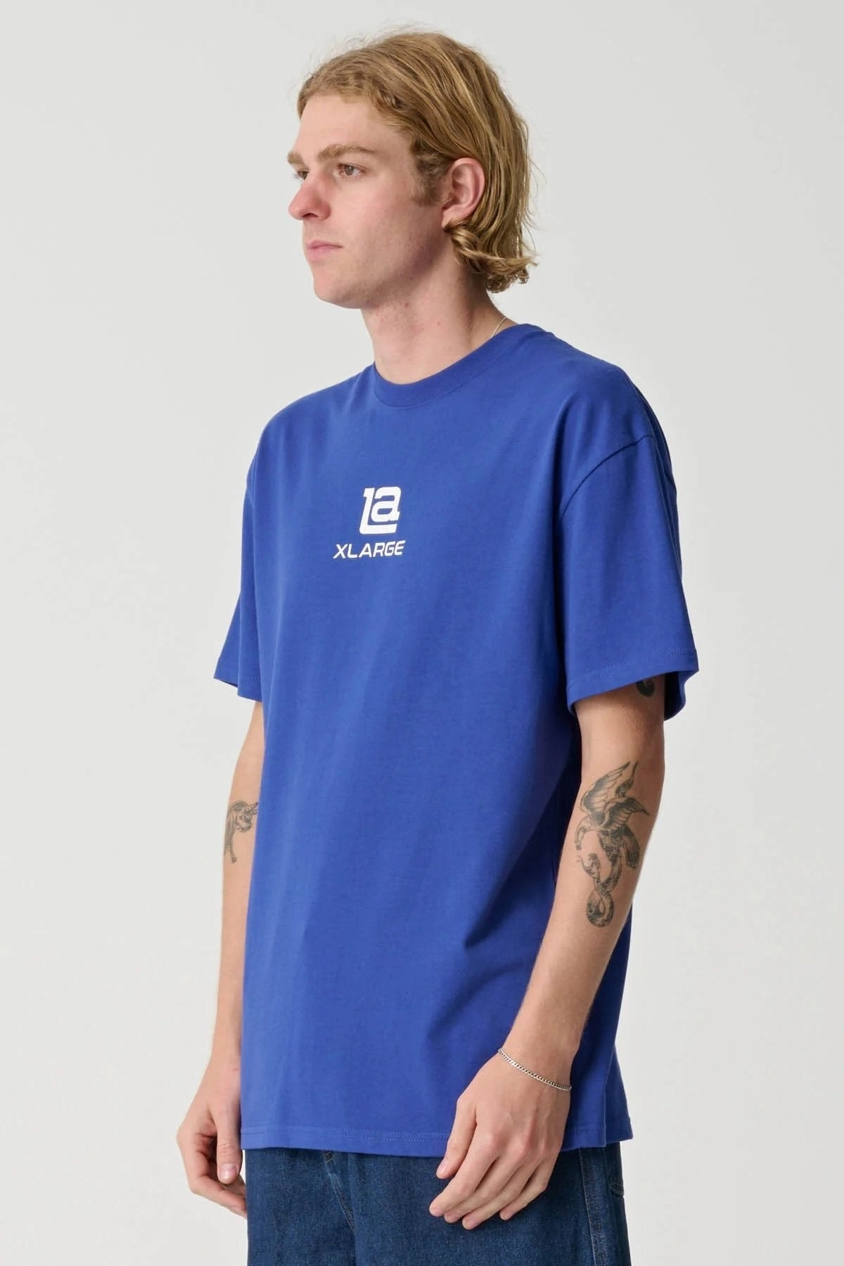 LA XL Short Sleeve Tee Blue bed sale queen