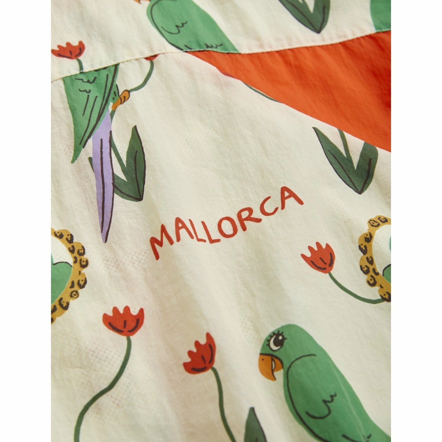 Lace Mini Rodini Multi Parrots AOP Nylon Tracksuit Pants