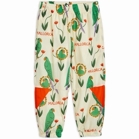 Lace Mini Rodini Multi Parrots AOP Nylon Tracksuit Pants Artisanal