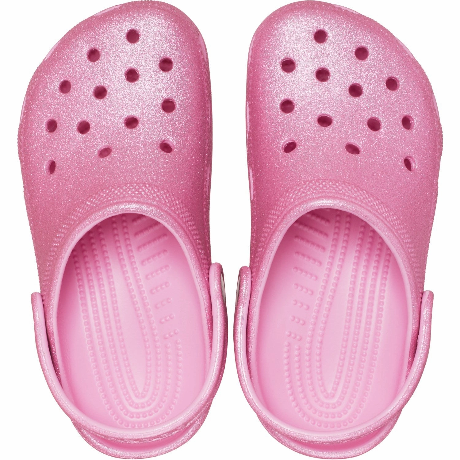 Lace-up Crocs Pink Tweed Glitter Classic Glitter Clog