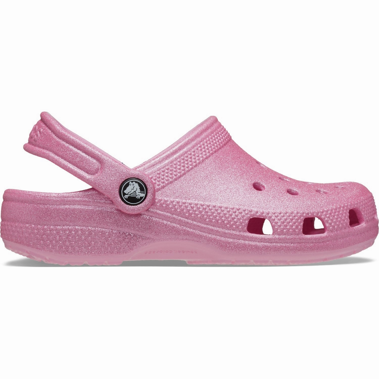 Lace-up Crocs Pink Tweed Glitter Classic Glitter Clog