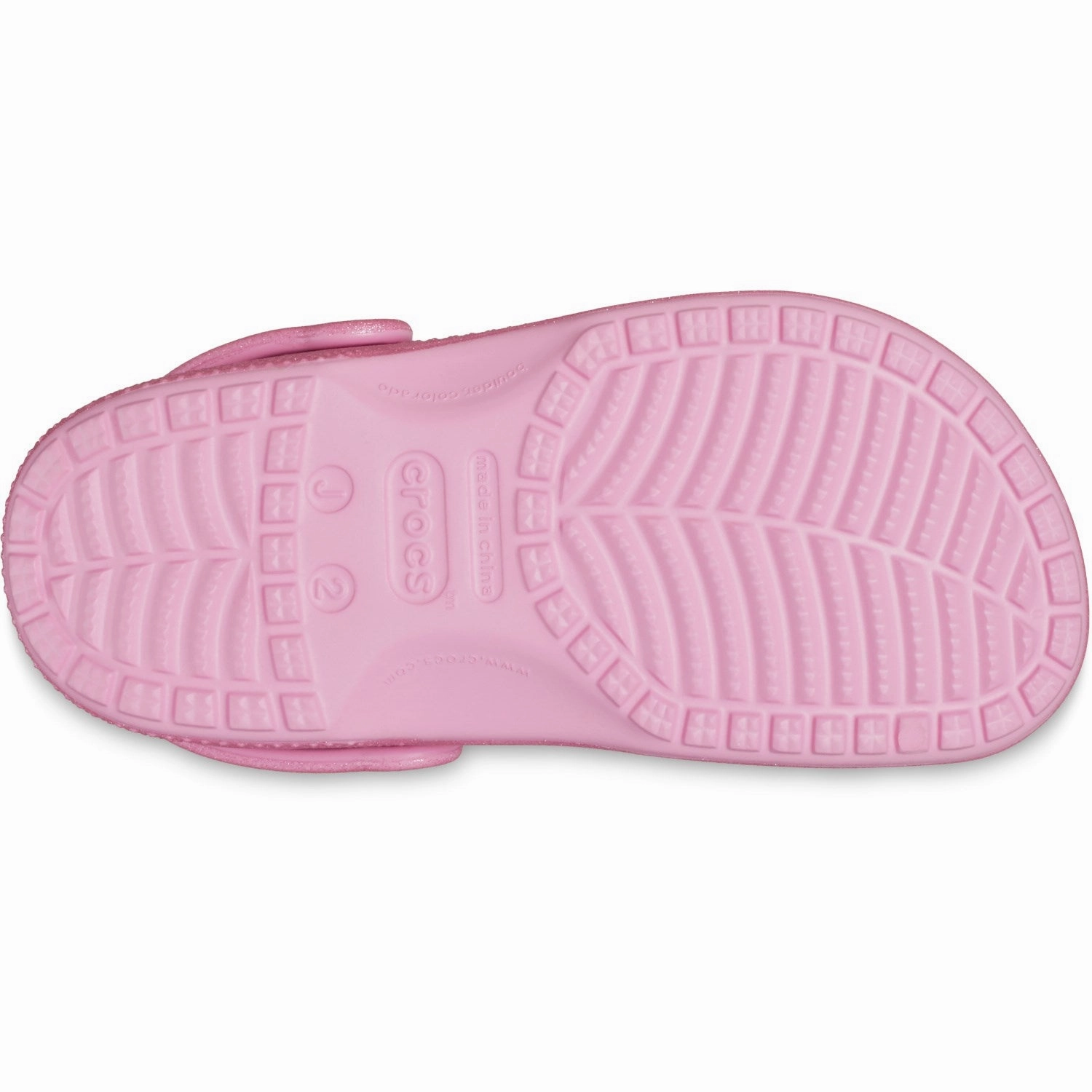 Lace-up Crocs Pink Tweed Glitter Classic Glitter Clog