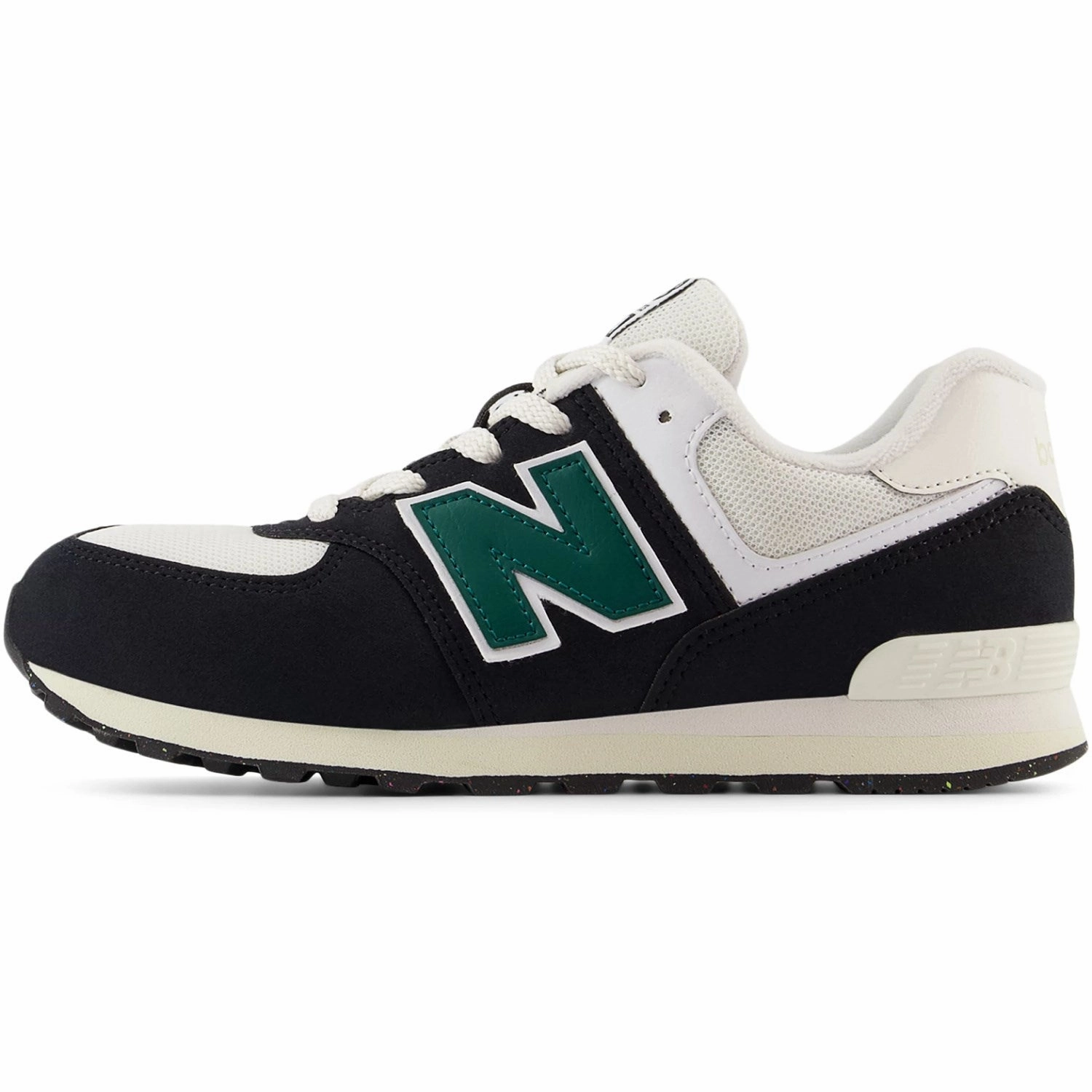 Lace-up New Balance Black 574 Kids Lace Sneakers