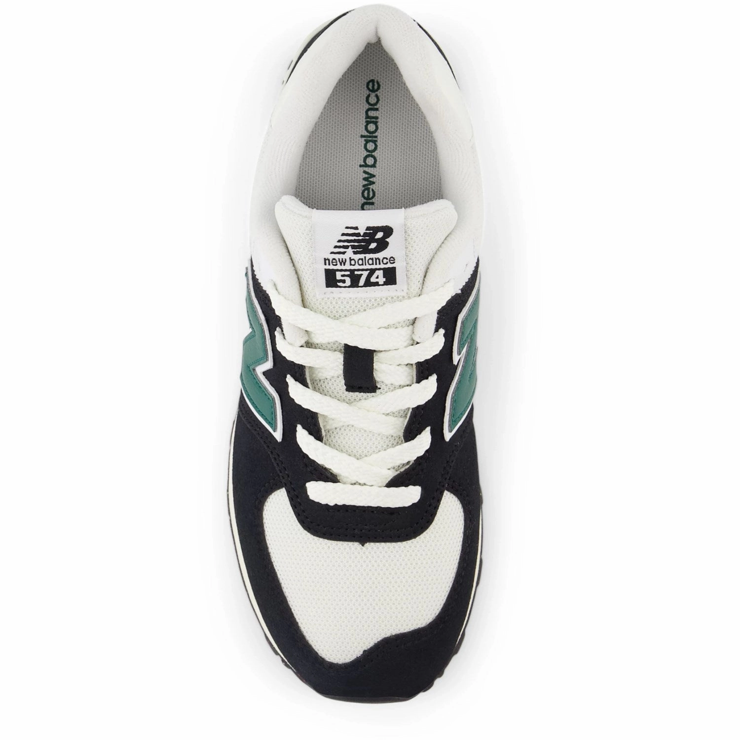 Lace-up New Balance Black 574 Kids Lace Sneakers