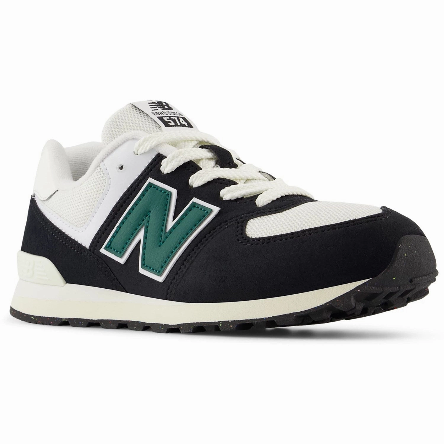 Lace-up New Balance Black 574 Kids Lace Sneakers