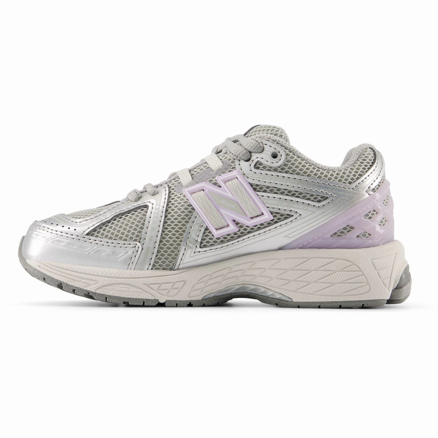 Lace-up New Balance Silver Metallic 1906 Kids Lace Sneakers