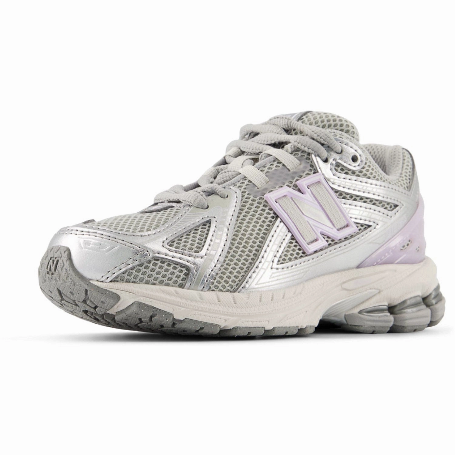 Lace-up New Balance Silver Metallic 1906 Kids Lace Sneakers