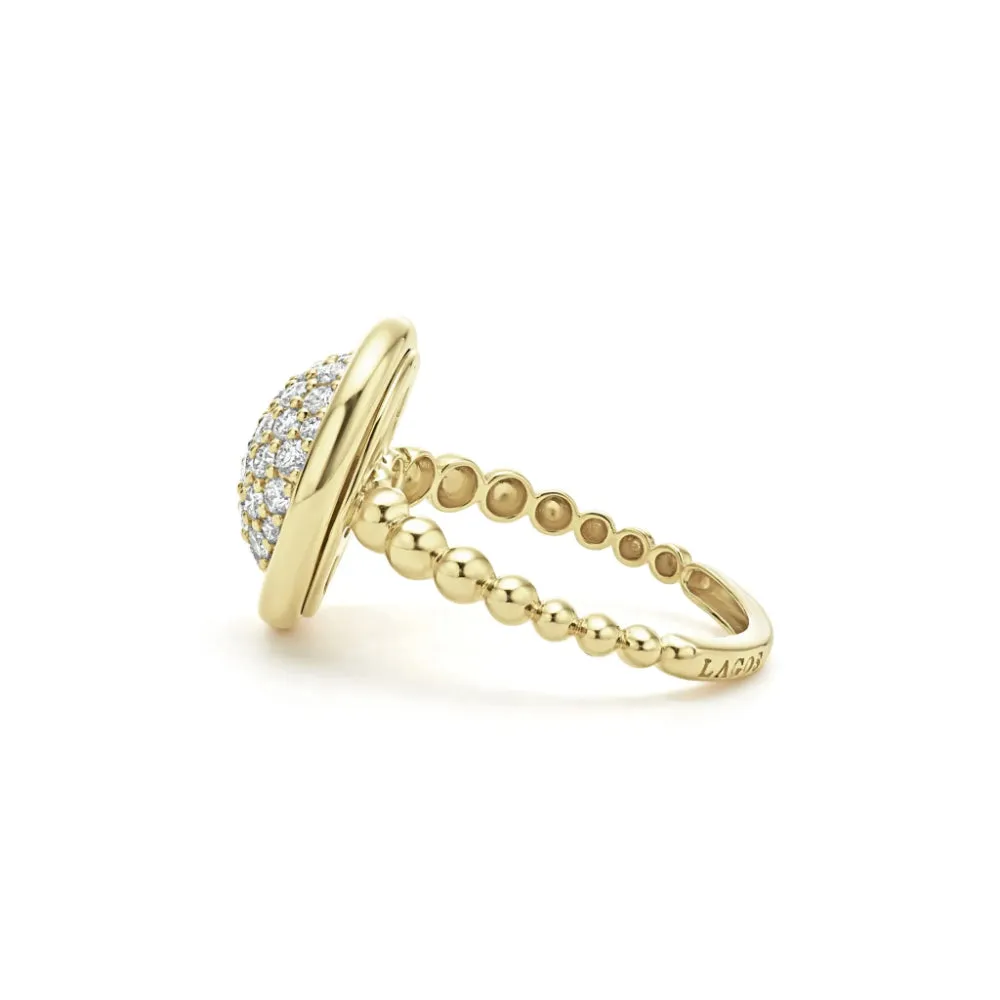 Lagos 18k Gold Meridian Circle Diamond Ring