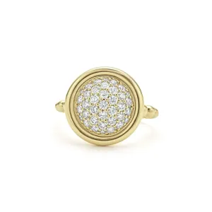 Lagos 18k Gold Meridian Circle Diamond Ring