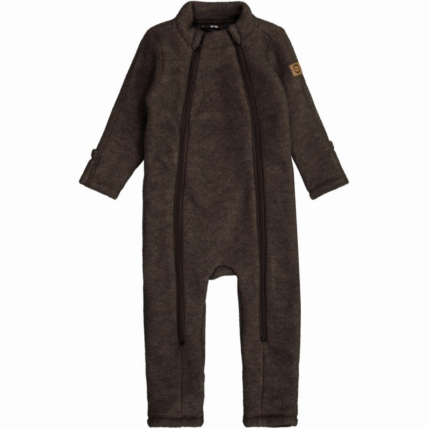 Laid-back Mikk-Line Dark Brown Melange Wool suit Exceptional