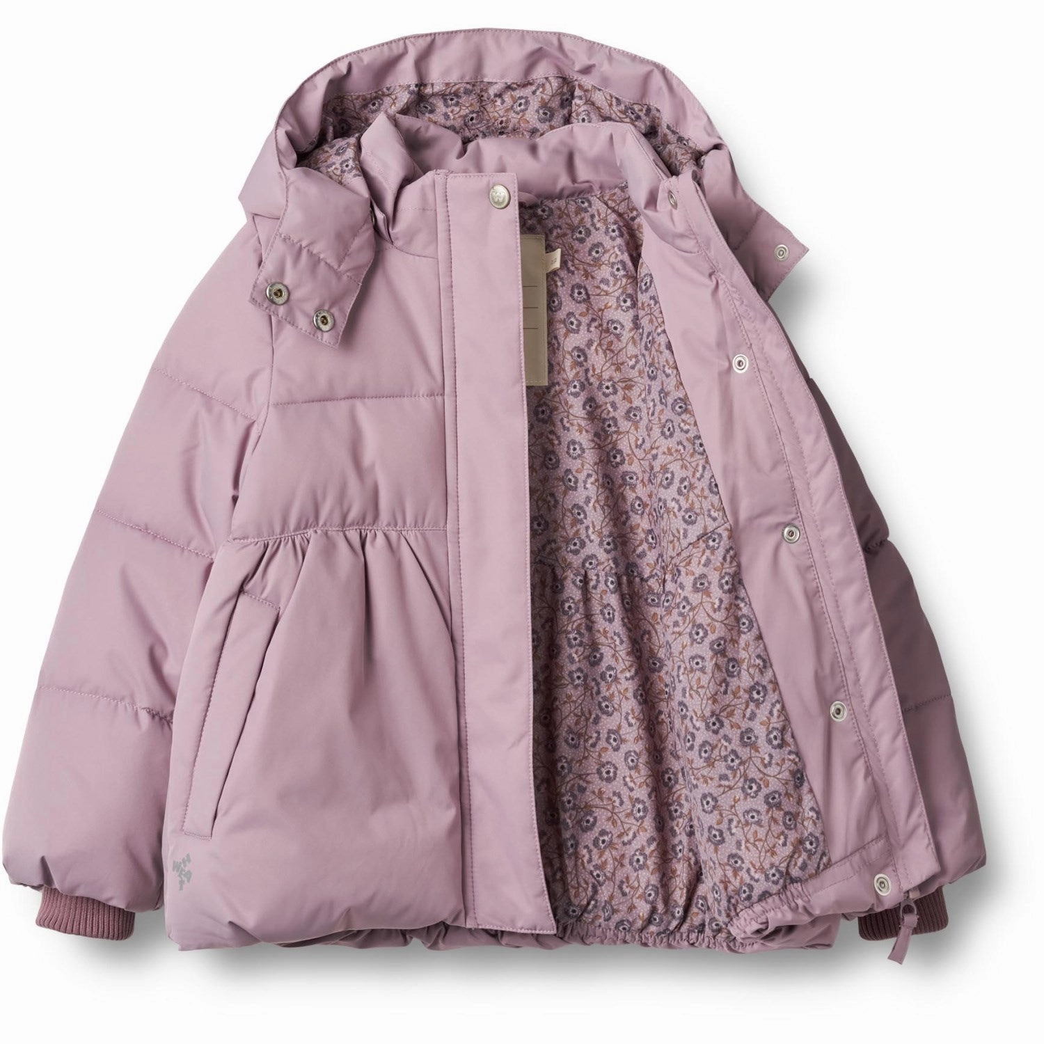 Laid-back Wheat Soft Lilac Puffer Jacket Karla