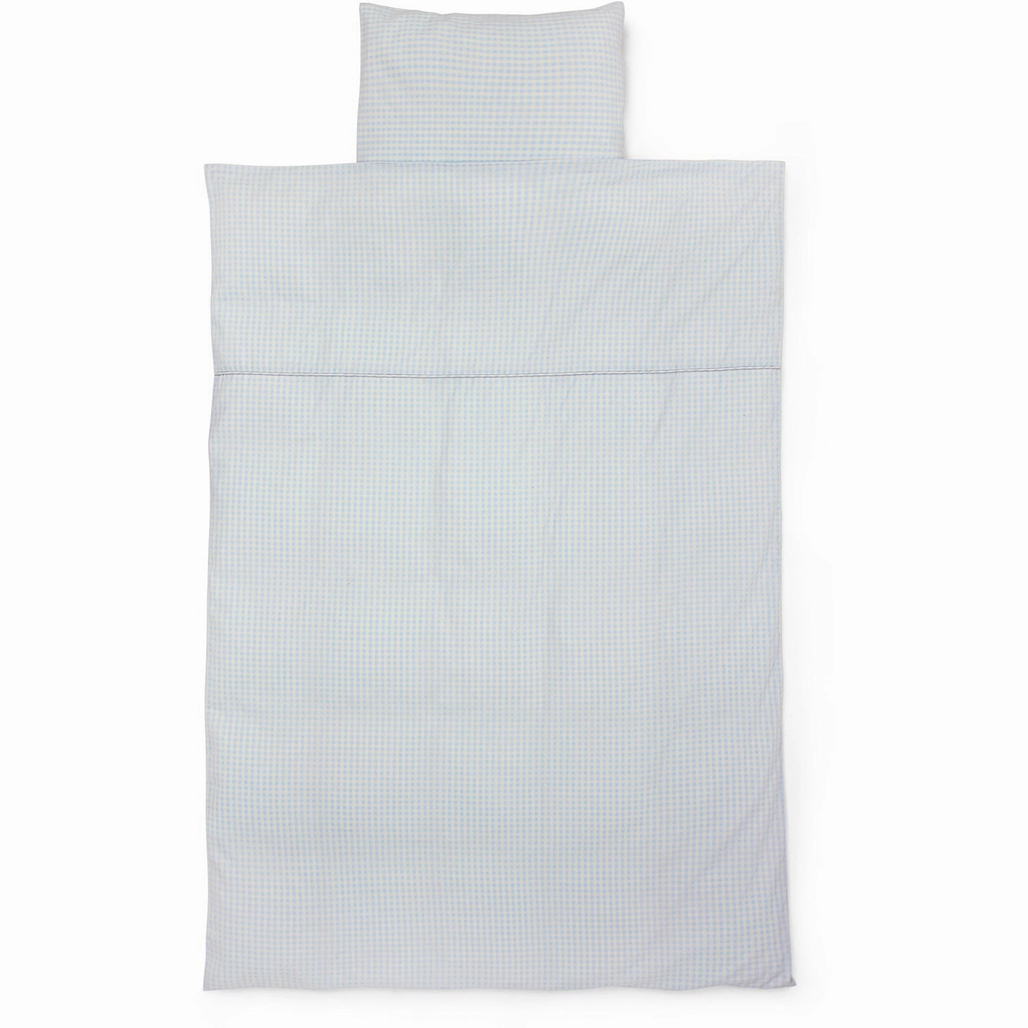 Lalaby Blue Gingham Classic Bedding High-end Artisanal