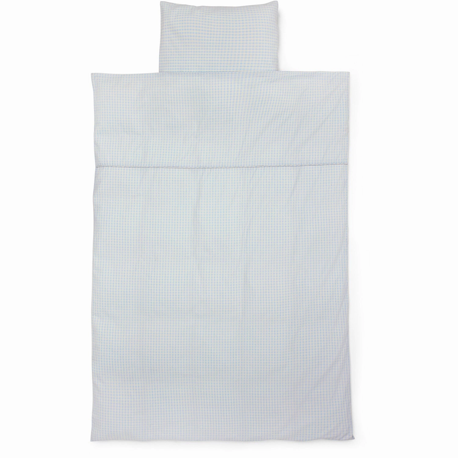 Famous Lalaby Blue Gingham Classic Bedding Sleek