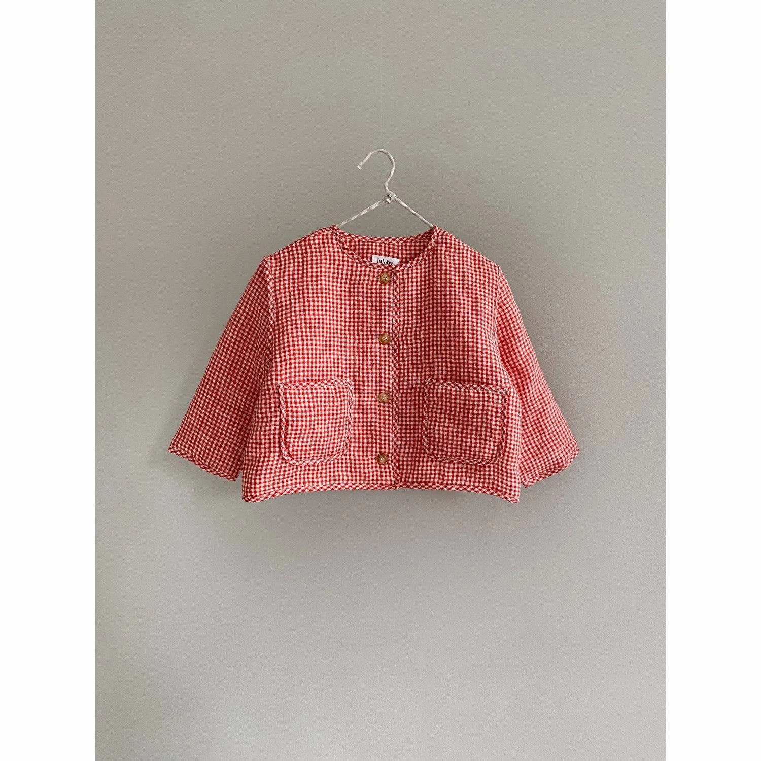 Lalaby Cherry Check Frey Jacket Precious Exquisite