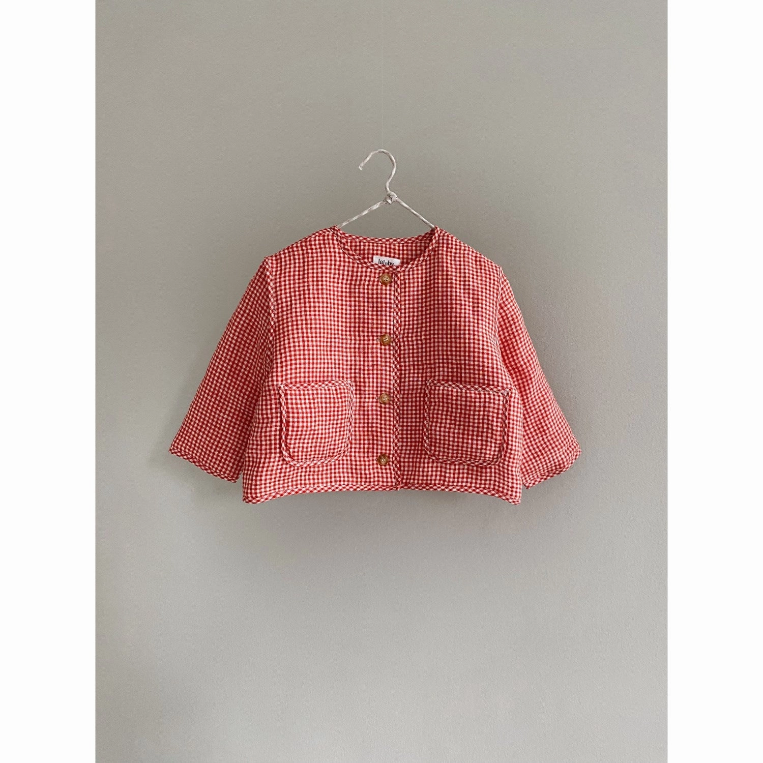 Lalaby Cherry Check Frey Jacket Exquisite Rare