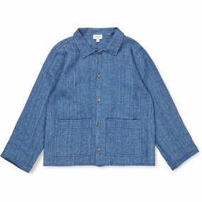 Lalaby Denim Blue Samson Overshirt Attractive Contemporary