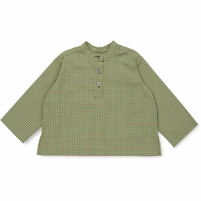 Lalaby Green Check Carlo Shirt Baby Famous Vintage