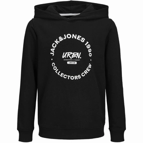 Lavish Jack & Jones Junior Black Simon Sweat Hoodie Exceptional