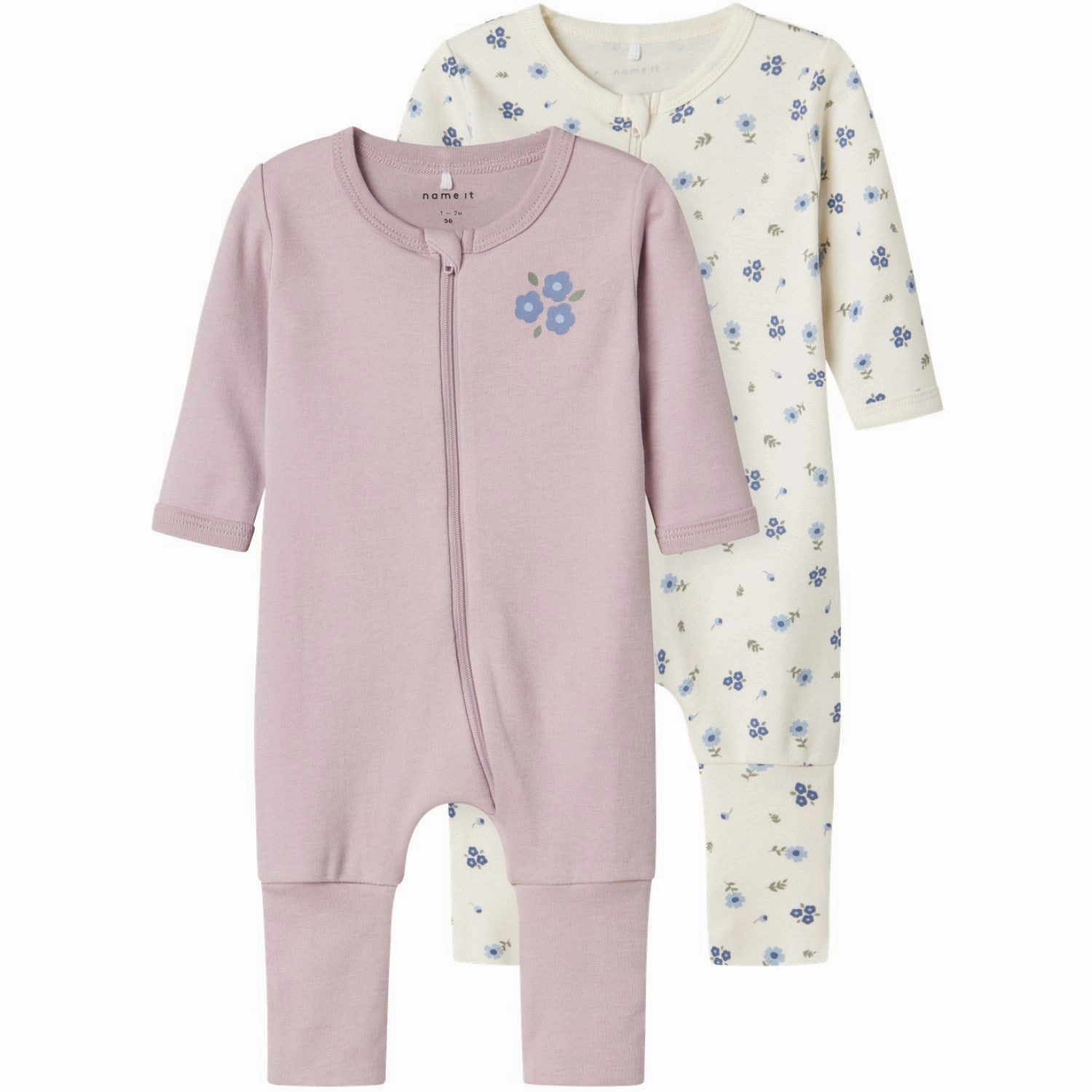 Global Name It Jet Stream Nightsuit 2-Pack Zip Jet Flower Noos Innovation