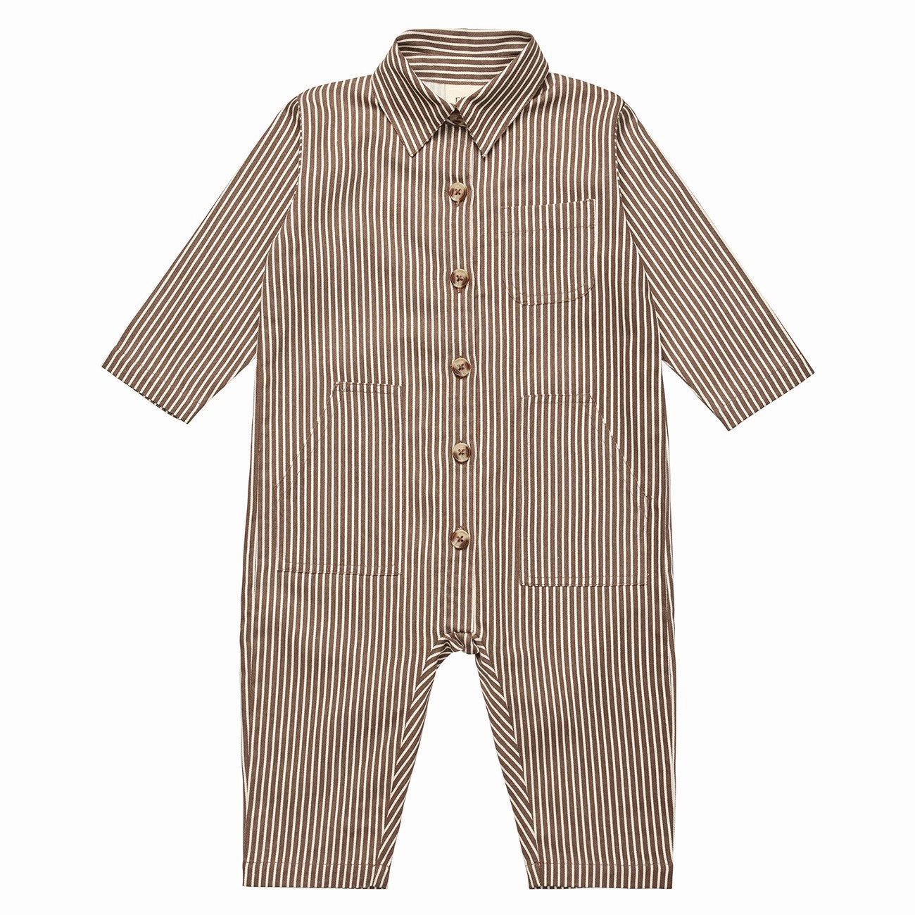 Layered Flss Roast Brown Stripe Bob Onesie Captivating