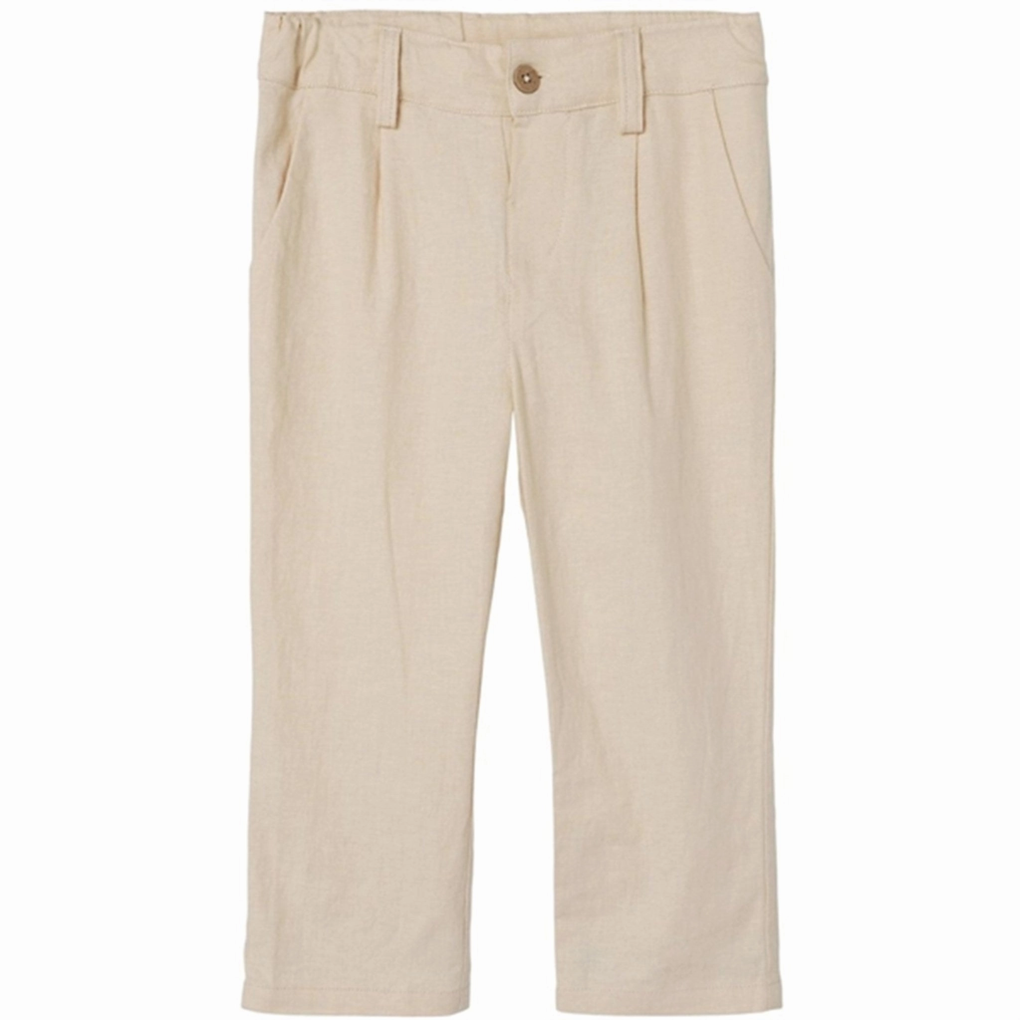 Layered Lil'Atelier Bleached Sand Felix Pants Chiffon