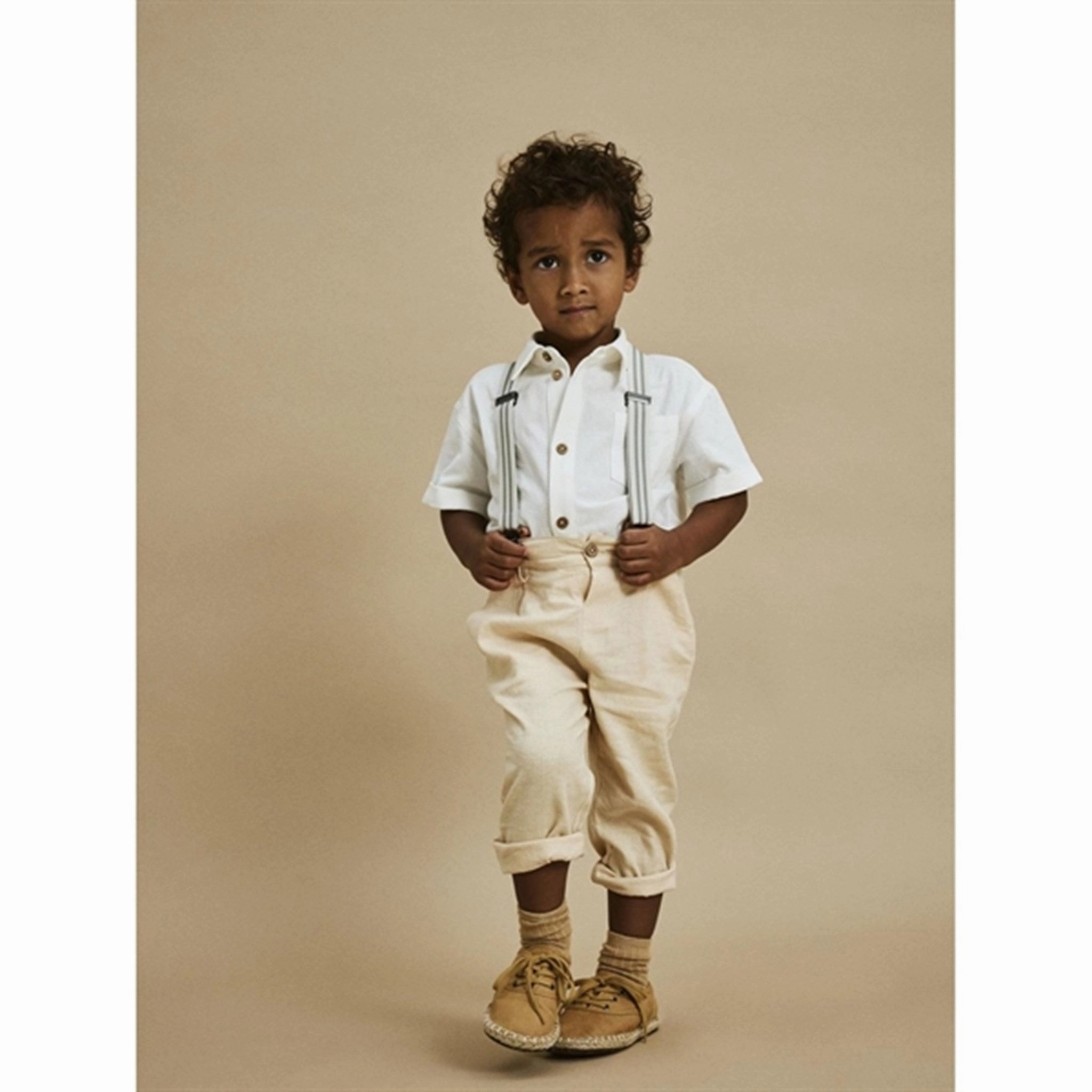 Layered Lil'Atelier Bleached Sand Felix Pants