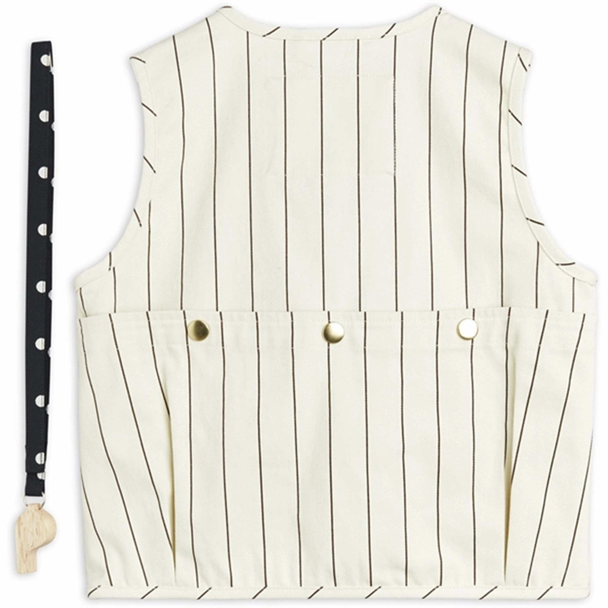 Layered Mini Rodini Owl Emb Utility Vest Offwhite