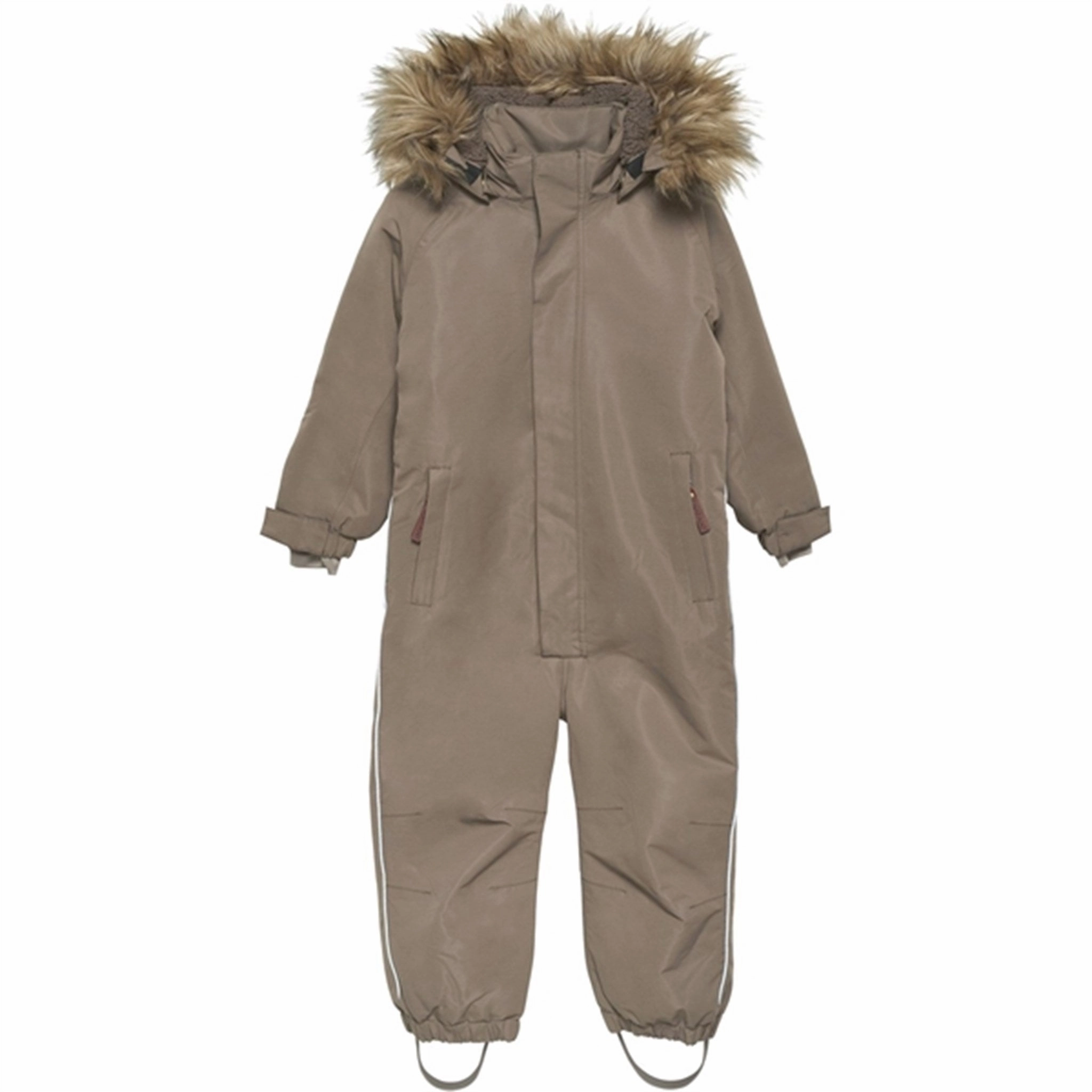 Revered En Fant Snow Suit m. Faux Fur Chocolate Chip Enchanting