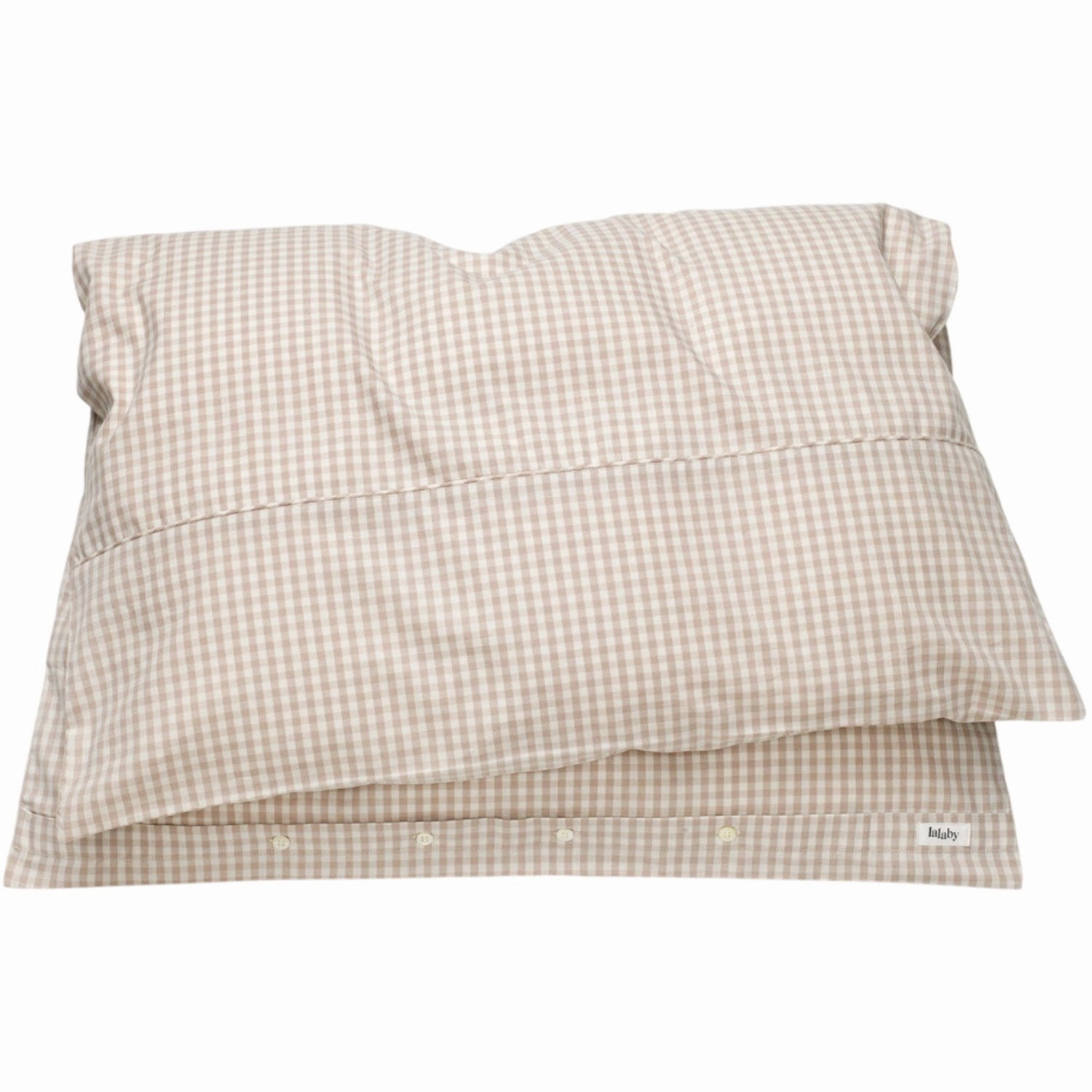 Lalaby Beige Gingham Classic Bedding Creative Artistic