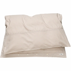 Leadership Lalaby Beige Gingham Classic Bedding Respected