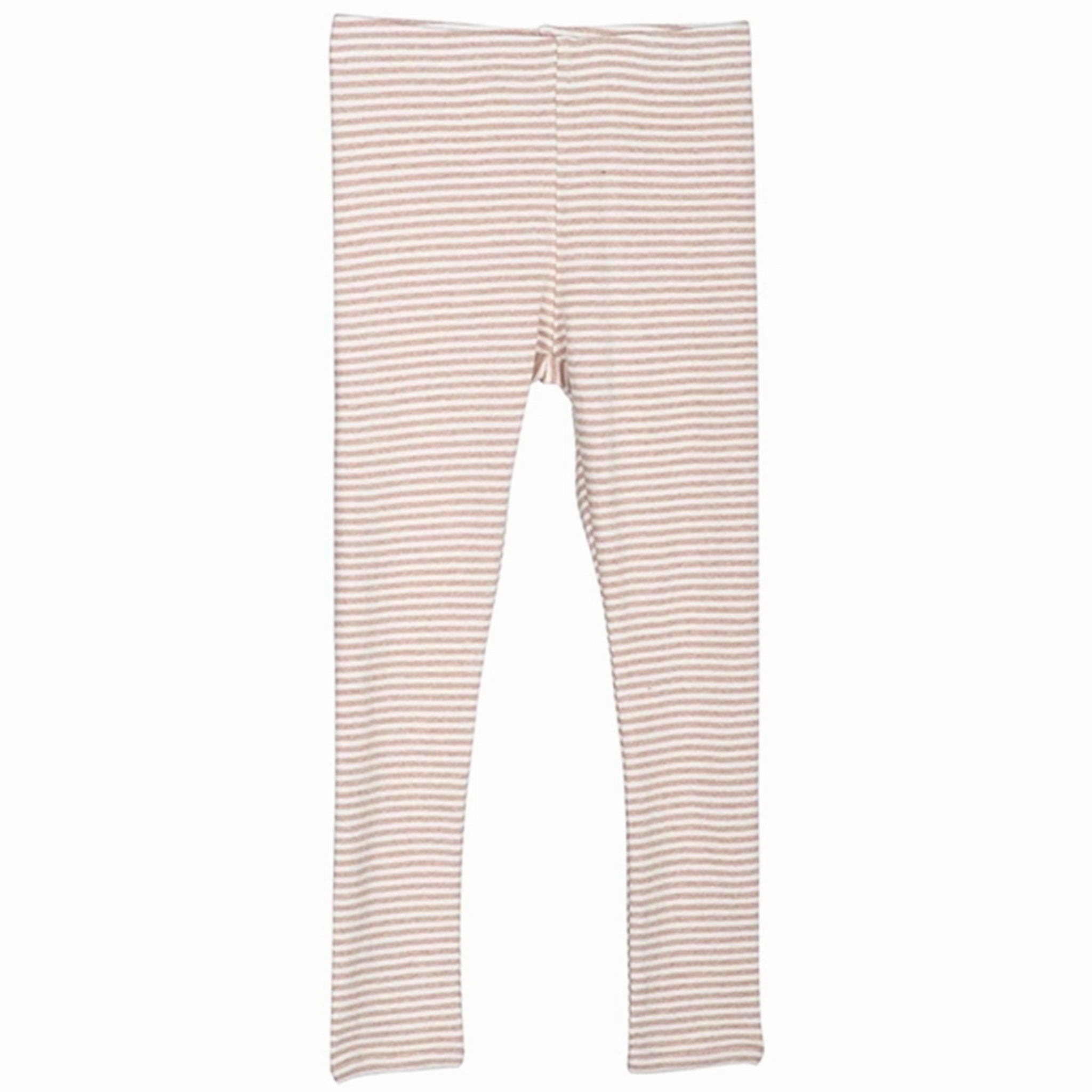 Ethereal Serendipity Clay/Offwhite Stripe Leggings Iconic Brand