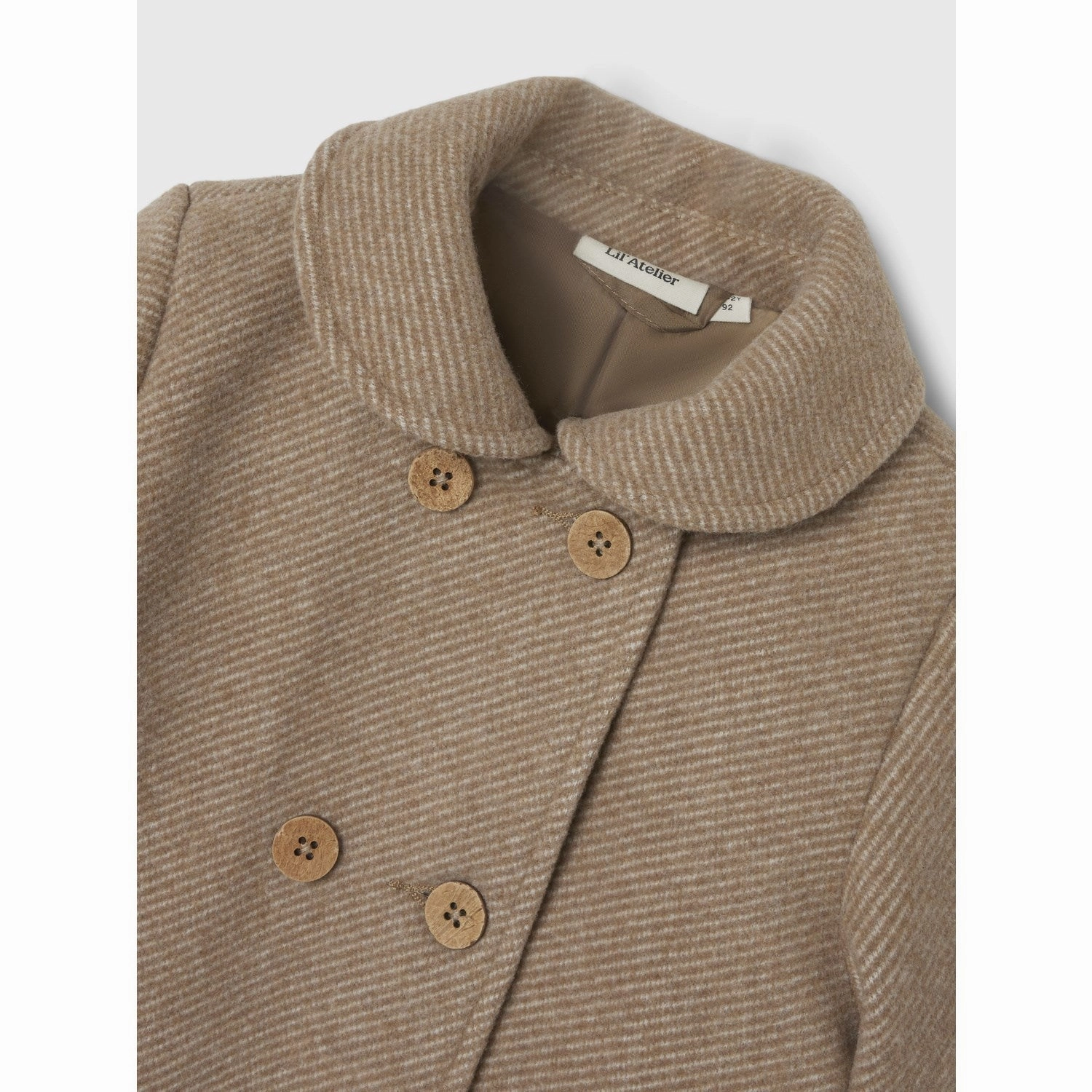 Leather Lil'Atelier Travertine Melange Nalina Long Jacket
